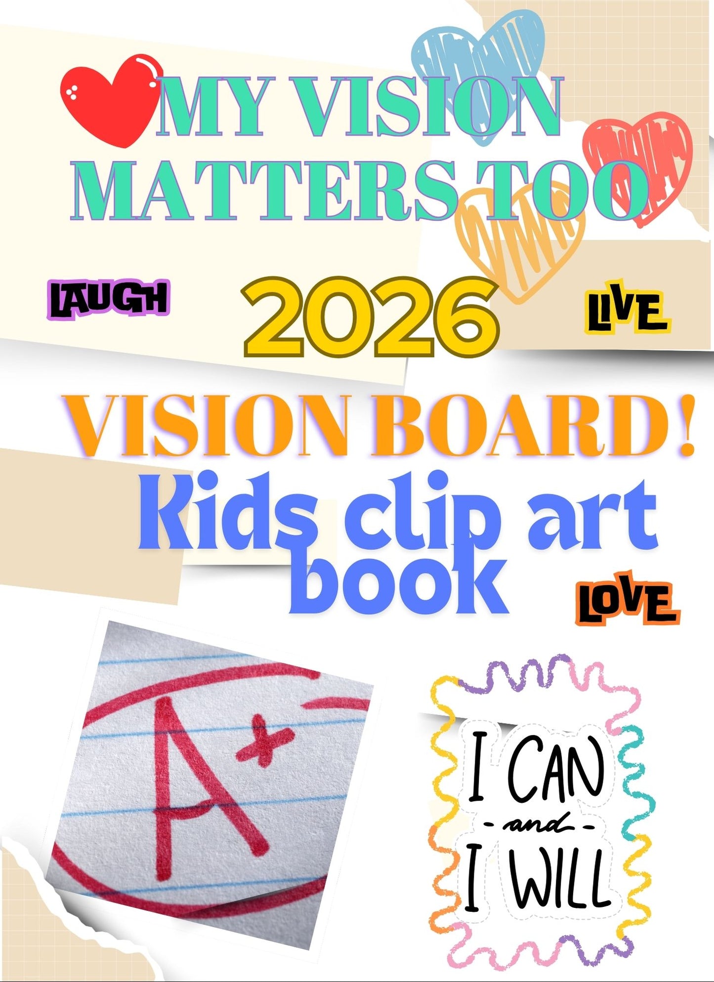 Vision Board Clip Art Book 2026: My vision matters