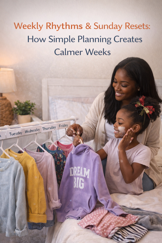Weekly Rhythms & Sunday Resets: How Simple Planning Creates Calmer Weeks