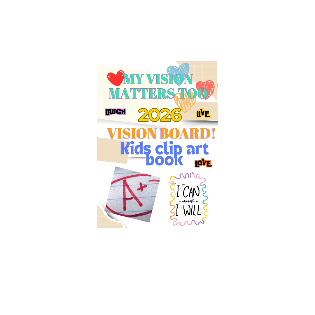 Vision Board Clip Art Book 2026: My vision matters